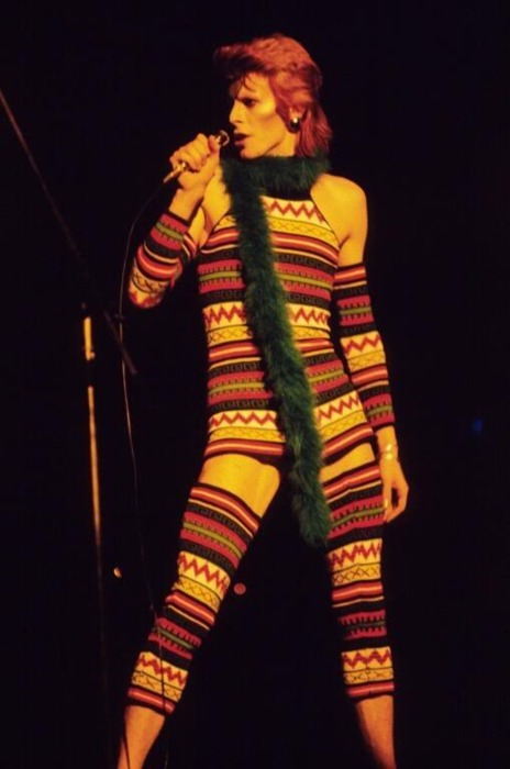 David Bowie sálnak öltözött