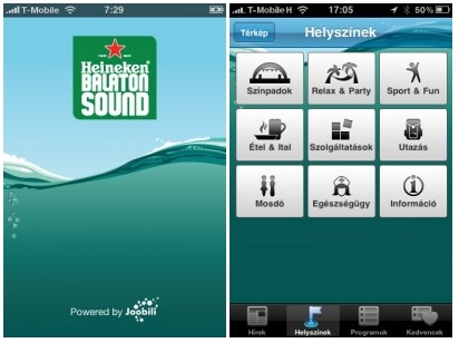 Balaton Sound iPhone applikáció