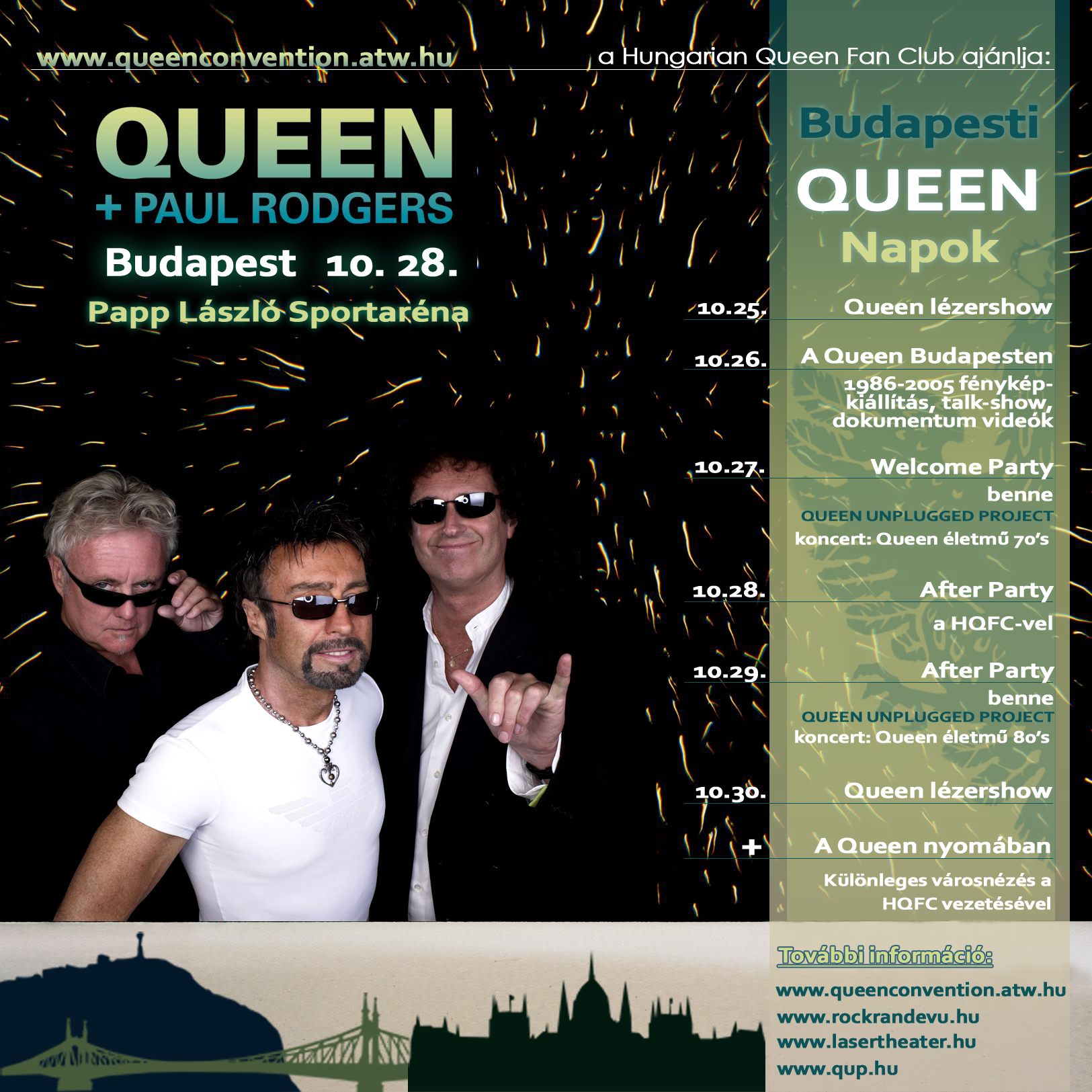 Queen koncert és budapesti rendezvények