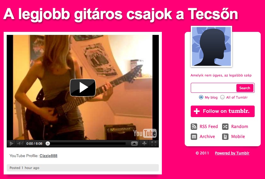 Forró gitáros lányok a YouTube-on